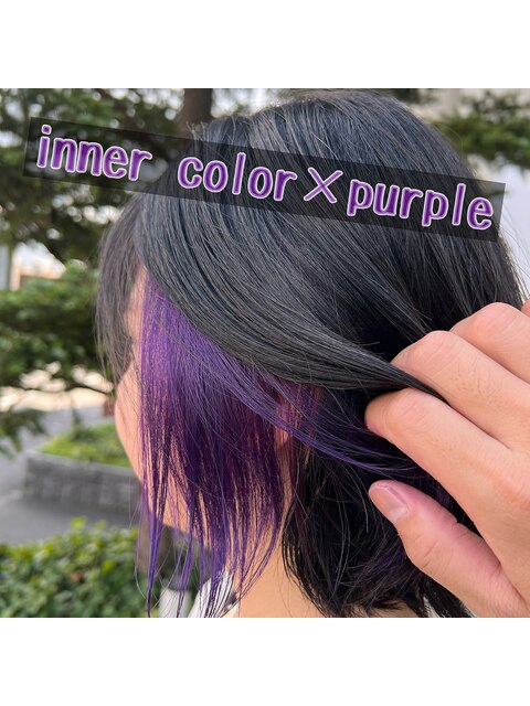earring color × purple