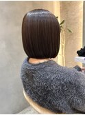 ◯イメチェンハッシュカットフルバング似合わせカットハイライト