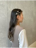 三軒茶屋_レディース_ロング_ヘアアレンジ_ヘアセット_ピン_簡単