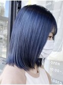 ダブルカラーショートボブインナーカラーハイライトケアブリーチ
