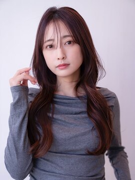 ケアリー 大日(Carelly) ミディアムレイヤー/大人可愛い/髪質改善/シースルーバング