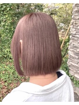 ルプラ ガーデン(le-pla garden) ピンクベージュ#ダブルカラー#ボブ#ミディアム#豊橋#豊川#田原