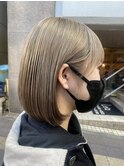 ミルクティーベージュ 丸みボブディ