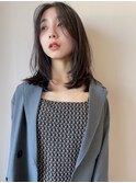 レイヤーカット×セミディ