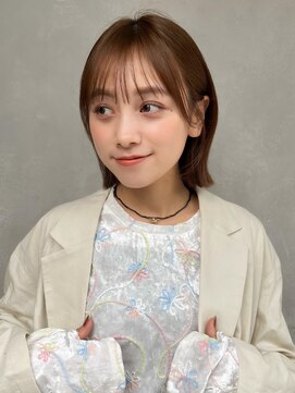 ガーデンヨコハマ(GARDEN YOKOHAMA) ミニボブ切りっぱなし似合わせカット小顔メルティカラー