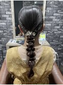 【Lilly新宿】#タイトヘアセット#編みおろし＃アレンジスタイル