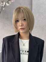 SSAW&nbsp;ミルクティーベージュ【顔まわりレイヤーボブ】