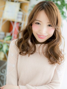 プリモア サロン ハナレ 綾瀬(primoA salon HANARE) 綾瀬/髪質改善/アプリコットオレンジ☆ふんわりデジタルパーマk