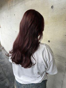 ヘアープレース アディクション(ADDICTION) “wine red color style“