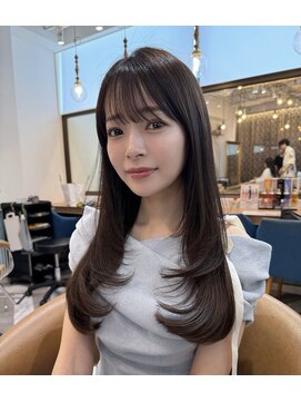 ロンドアベニール 北千住(Lond avenir) ミニウルフレイヤーカット顔周り前髪韓国ミディアムロング北千住