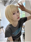 【Un ami】フェイスレイヤー/レイヤーボブ/ブロンドボブ