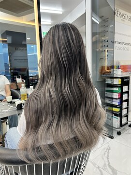 ラピス 渋谷本店(Lapis) バレイヤージュ/ホワイトカラー/外国人風/髪質改善/ケアブリーチ