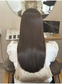 艶感たっぷり髪質改善ストレートカラーロング美髪仕上げ_492
