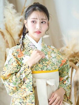 ヘアメイクサロンシャルメ(Hair Make Salon CHARMER)の写真/卒業式☆早朝6時~ご予約受付中◎[ペア割セット+袴着付￥6700~]"なりたい"が叶うサロン♪[ヘアセット￥1500~]