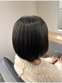 「髪質改善縮毛矯正」ボブでもピンとしすぎない柔らかい質感へ☆