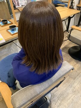 グリット(glit) 波巻きセミディ×アッシュベージュ/20代/30代/40代/柏