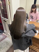 ジーテ(gite) オリーブグレージュ×ピチキュアα「横浜/髪質改善/縮毛矯正」