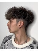 スペインカール ツイストスパイラル眉カットメンズパーマ