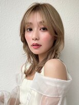 COVER HAIR ACADEMY 北浦和【カバーヘア アカデミー】北浦和西口店【4/6 OPEN(予定)】&nbsp;ハイトーンベージュ/韓国風ウルフレイヤー/透明感カラーp北浦和