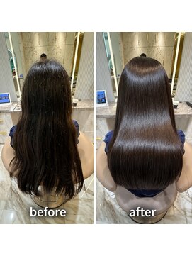 アース 渋谷店(HAIR&MAKE EARTH) 縮毛矯正×髪質改善で極上艶ロング