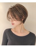 20代30代40代50代/大人ショート　ベージュカラー