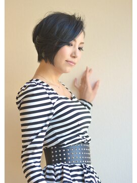 リュドール 池下(Rue D'or) 【リュドール池下】前髪無し大人の黒髪ショート