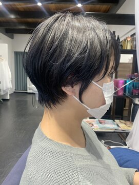アルコイリスバイドールヘアー(ARCOIRIS by Dollhair) ダークアッシュストカール暖色系カラーグラボブ都島髪質改善大阪