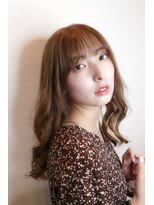 エルメ バイ アンフィー(Elme by anphi)&nbsp;【Elme　野呂】シースルーバング×ミルクティーベージュ