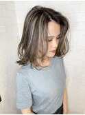 ハイライト×カーキグレージュ