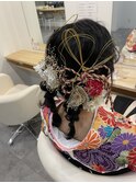 三つ編みアレンジ