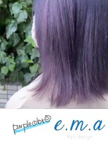 エマヘアデザイン(e.m.a Hair design) パープルカラー