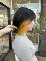 アース コアフュールボーテ 熊谷店(EARTH coiffure beaute) インナーイエローケアブリーチウルフカット