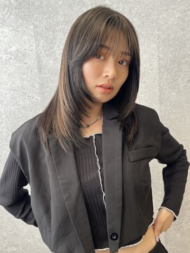 アース 三軒茶屋店(HAIR&MAKE EARTH) 三軒茶屋_レディース_セミロング_レイヤー_コテ巻き_韓国巻き