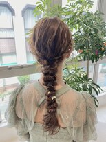 ビオラバイフーガ 綱島(Viola by FUGA)&nbsp;ゆるふわ編みおろしヘア＊金箔アレンジ10代20代30代