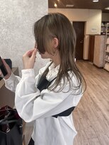 ミニム ヘアー(minim hair) 【minim×miku】olive beige