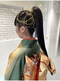 成人式ヘア卒業式ヘア振袖ヘア袴ヘア金箔ラメジェルK20240424