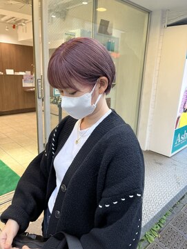 アッシュ 下北沢店(Ash) ピンクベージュショートヘア