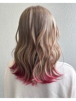 ローサバイ アルティナ 横浜店(Rosa by artina)&nbsp;エンドカラー_バイカラー_波巻き2