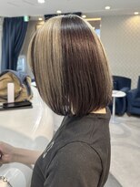 エアー 青山(AIR) ハイトーンカラーデザインカラーミニボブベージュカラー