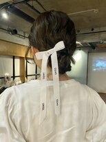 【あきら】ヘアアレンジ/リボンアレンジ/お呼ばれヘア
