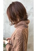 【GEEKS渋谷】くびれボブ/秋冬カラー/ショコラピンク/20代30代