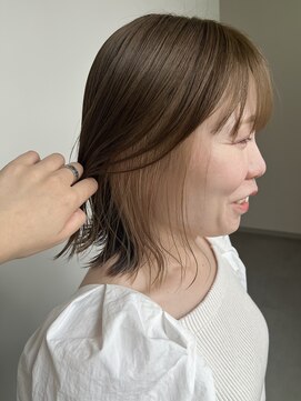 ヘアースパリゾート リアン 燕三条店(Lien) インナーベージュ 切りっぱなし
