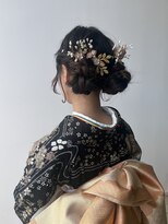 コルク バイ マグ 松本駅前(COLK by Mag)&nbsp;20代30代大人可愛い♪お呼ばれサイドゆるふわお団子アレンジ