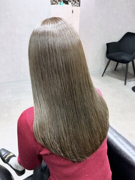 エースヘアー(A.hair) くすみベージュ/レイヤーカット/高濃度水素髪質改善