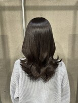 ラック(LUCK)&nbsp;ダークグレー/船橋/くすみベージュ/細めハイライト