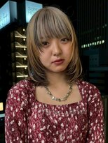 ベレーザ 渋谷(BELEZA)&nbsp;13947ブリーチ＆ダブルカラーウルフレイヤーニュアンスカラー