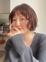 ガーデンヨコハマ(GARDEN YOKOHAMA) チェリーブラウン/デジタルパーマ/前髪パーマ/丸型/暖色/夏