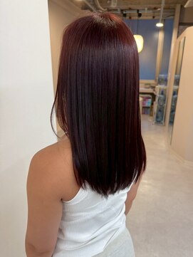 エトレ(etore) ストレートロング/ブラウンレッド/艶髪