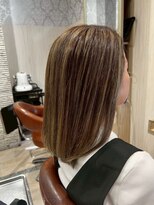 ビス フルール 日暮里店(Vis fleur)&nbsp;メディアムヘア/ハイライト/ベージュカラー