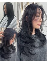 エトワール(ETOILE)&nbsp;レイヤーカット/暗髪カラー/顔周りカット 三ノ宮/元町